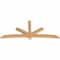 Ekena Millwork Alberta Timber Gable Bracket, Western Red Cedar, 108"W x 45"H x 3 1/2"D x 5 1/2"F, 10/12 Pitch GBW108X45X0406ALB00SWR - alternate 4
